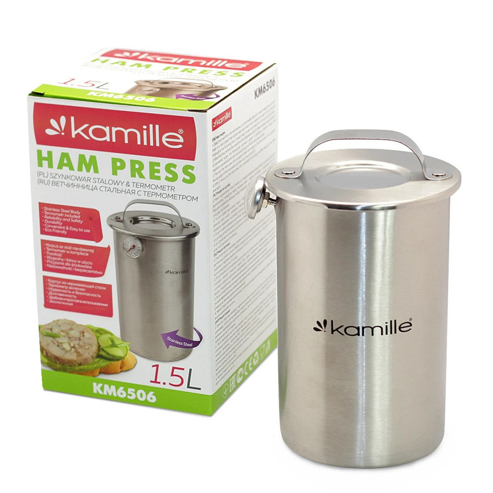 Ветчинница Kamille с термометром на 1,5 кг (KM 6506) Одеса - зображення 7