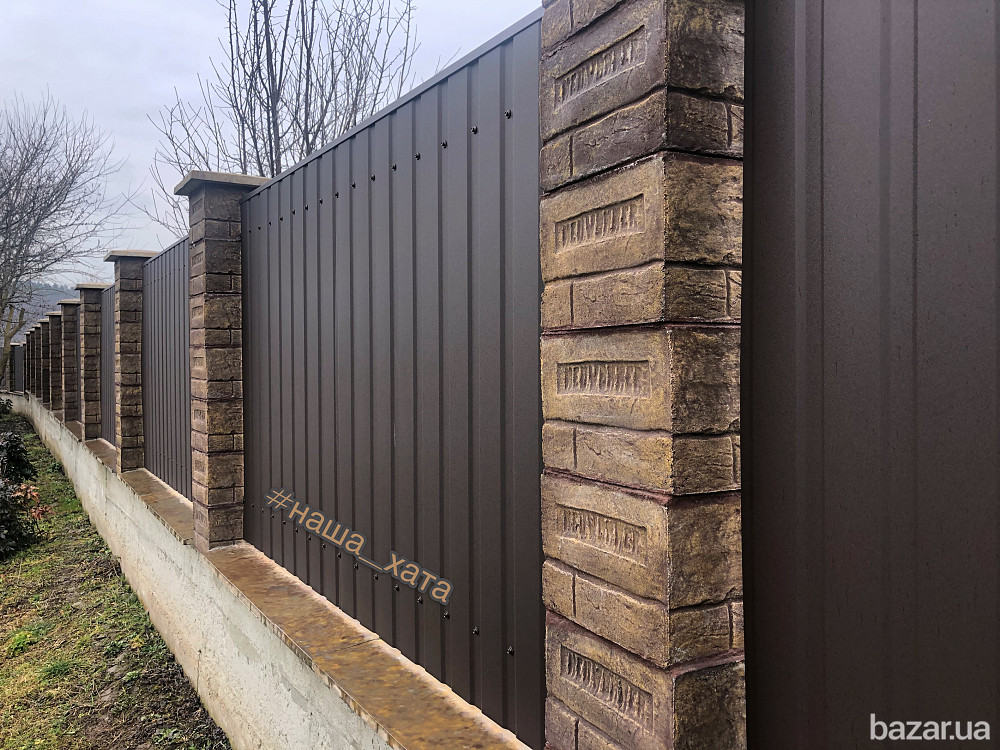 Набірні бетонні стовпи для паркану від виробника Запорожье - изображение 3