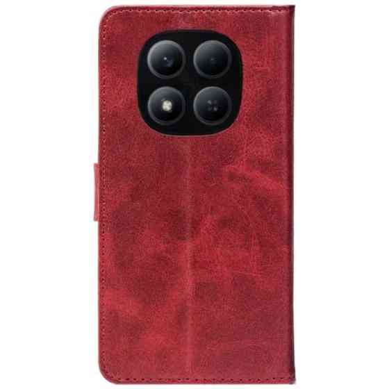 Чохол-книжка Crazy Horse Clasic для Xiaomi Redmi Note 15 Pro 4G Red Wine (Front) Харків