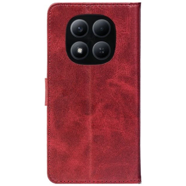 Чохол-книжка Crazy Horse Clasic для Xiaomi Redmi Note 15 Pro 4G Red Wine (Front) Харків - зображення 2