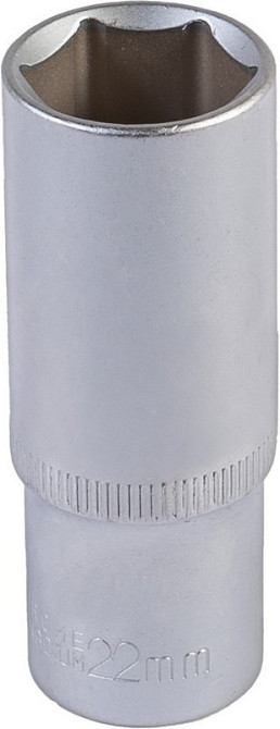 Головка торцевая 6-гранная удлиненная MASTERTOOL ½" 22 мм L 78 мм CrV 78-0522 Харків - зображення 1