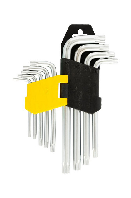 Ключи TORX MASTERTOOL CrV Т10/Т50 55/133 мм набор 9 шт 75-0960 Харьков - изображение 3