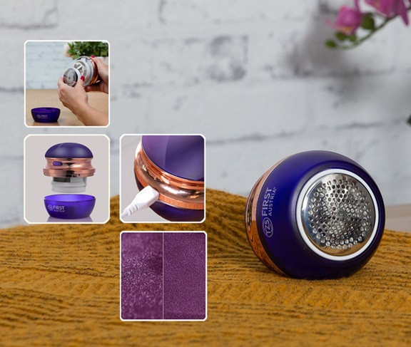 Машинка для стрижки катышков First FA-5530-4-PU 3 Вт фиолетовая Киев - изображение 2