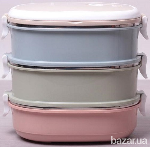 Ланч-бокс Kamille 3 емкости по 700 мл Одеса - зображення 8