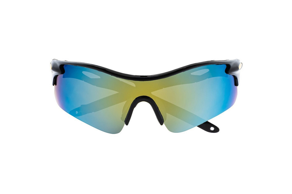 Очки открытые MASTERTOOL SPORTLINE GOLD MIRROR панорамная линза полуоправа противоскользящие дужки 8 Харків - зображення 4