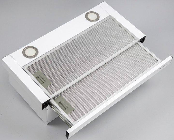 Вытяжка Grunhelm GVT 115 W (телескопическая, 650 м3/ч, эмалированный металл, белая) Київ - зображення 7