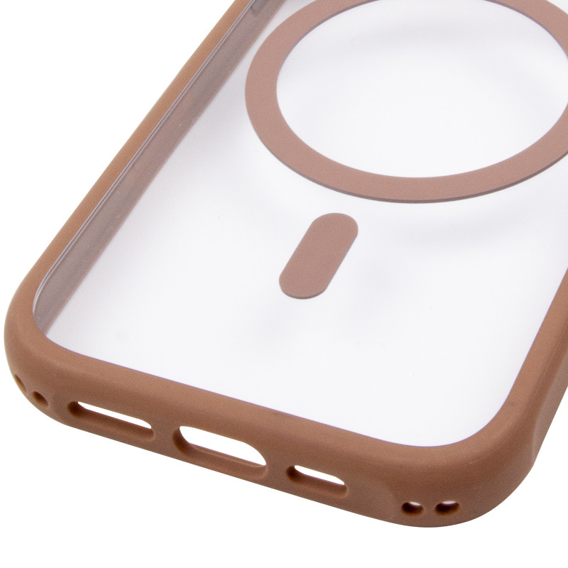 Чехол TPU+PC GETMAN Moon Clear with MagSafe для Apple iPhone 13 (6.1") Херсон - зображення 6
