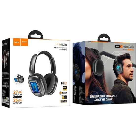 Уценка Накладные беспроводные наушники Hoco ESD23 Lasting ANC with display Херсон