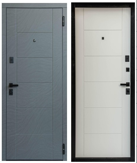 Квартирні вхідні двері ТМ Магда, якість!!! ціна!!! білі всередині, сірі зовні. в наявності !! Днепр - изображение 1