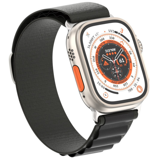 Ремінець ArmorStandart Alpina Band для Apple Watch 49/46/45/44/42 (Series 1-3) Black (ARM64977) (Код Харків - зображення 2