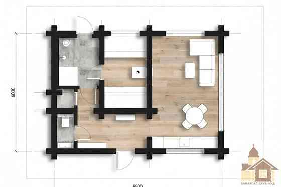 Дерев'яний будинок зі зрубу “Смерековий затишок” Одеса