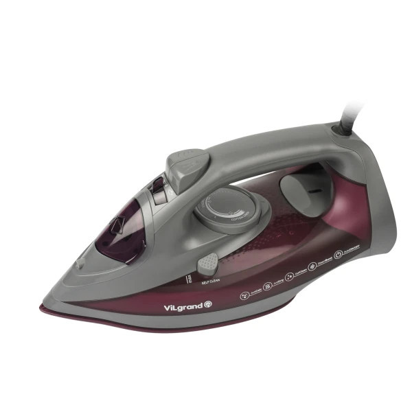 Утюг ViLgrand VEI 0261 2600 Вт бордовый Київ - зображення 5