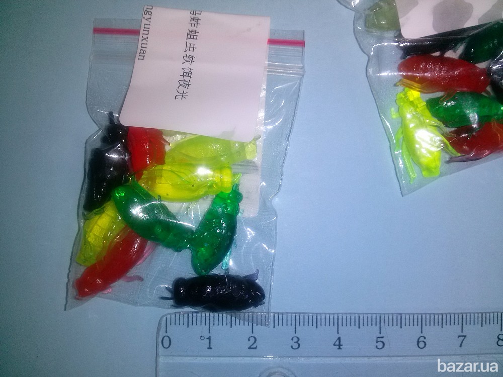 Личинки силиконовые 10 шт Бориспіль - зображення 2