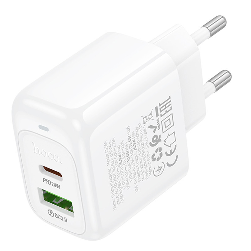 СЗУ Hoco CS54A Surplus PD20W+QC3.0 (1USB-A/1C) Херсон - зображення 2