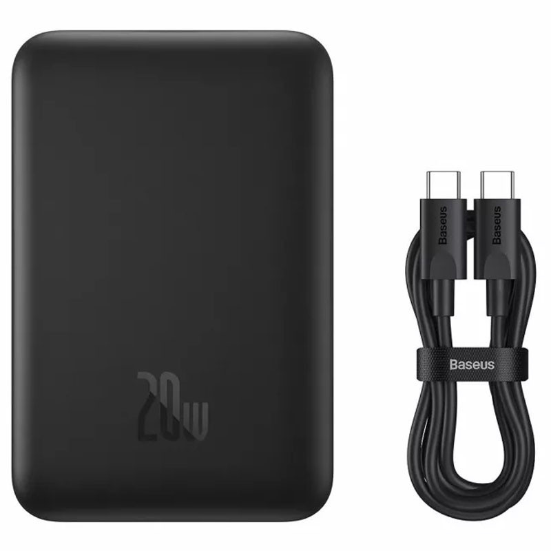 Портативное ЗУ Power Bank Baseus Magnetic Mini 20W c БЗУ 10000 mAh (PPCX070001) Херсон - зображення 3