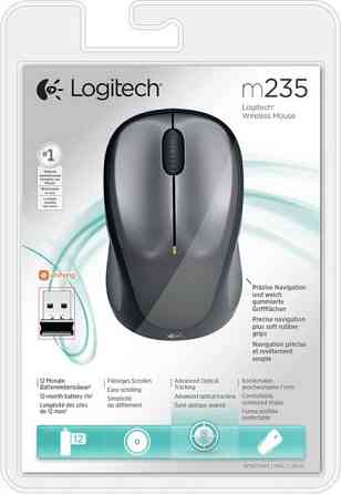 Мышь компьютерная безпроводная Logitech M235 WL Grey L910-002201 серая Киев