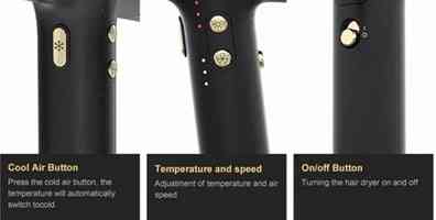 Фен IPARAH P-390G BLACK 2400 Вт черный Киев