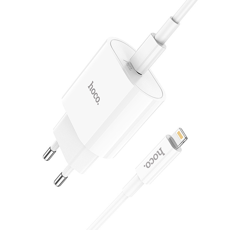 СЗУ Hoco C94A Metro PD20W (1USB-C) + кабель Type-C to Lightning Херсон - зображення 2
