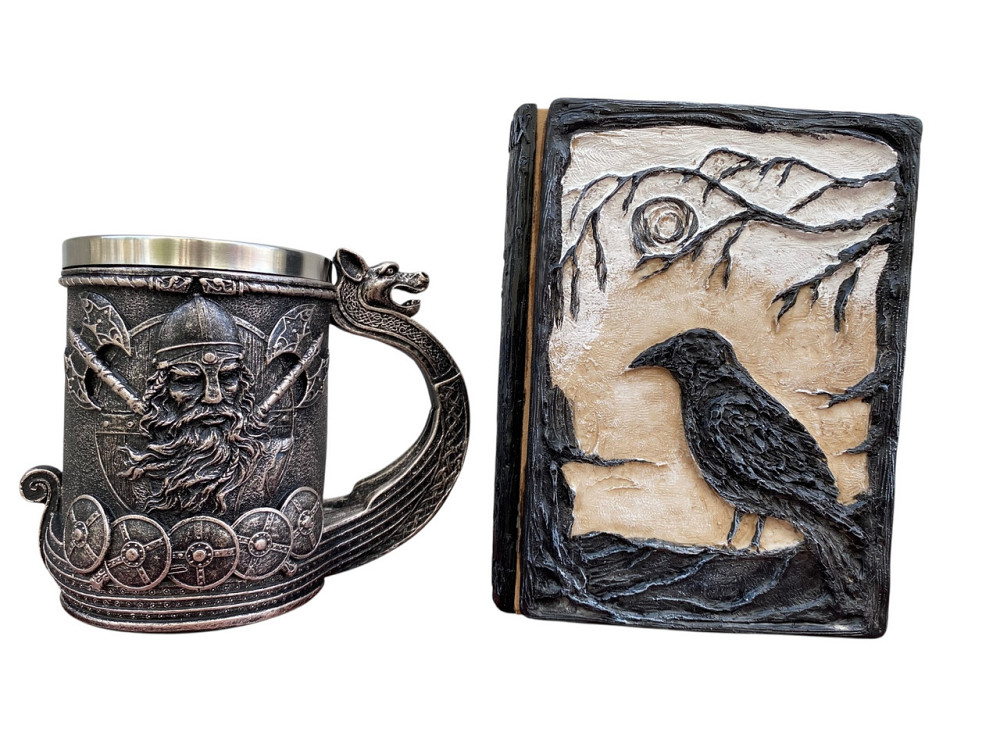 Подарочный набор Кружка 3D Корабль Викингов и Блокнот 3D «Тень Ворона» Київ - зображення 1