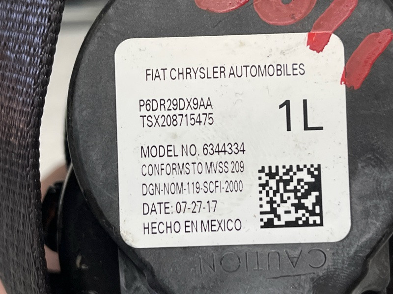 Ремень безопасности передний левый Jeep Cherokee KL 3.2 БЕНЗИН EHK 2013 (б/у) Киев - изображение 6