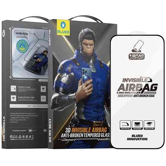 Защитное 3D стекло Blueo Invisible Airbag Anti-broken для Apple iPhone 17 Pro Max (6.9") Херсон