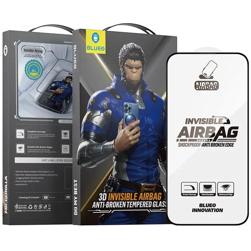 Защитное 3D стекло Blueo Invisible Airbag Anti-broken для Apple iPhone 17 Pro Max / 16 Pro Max 6.9" Херсон - изображение 3