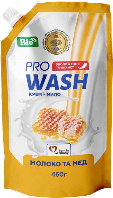 Рідке мило Pro Wash Молоко та мед 140265 460 г Київ - зображення 1