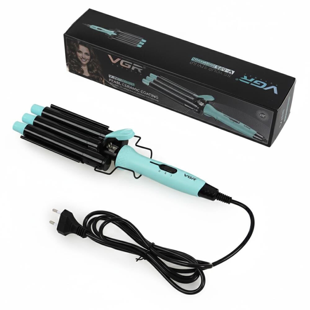 Плойка для волос VGR V-595 BLUE 100 Вт голубая Киев - изображение 4