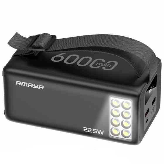 Уценка Портативное ЗУ Power Bank Amaya F600L PD22.5W flashlight 60000 mAh Херсон