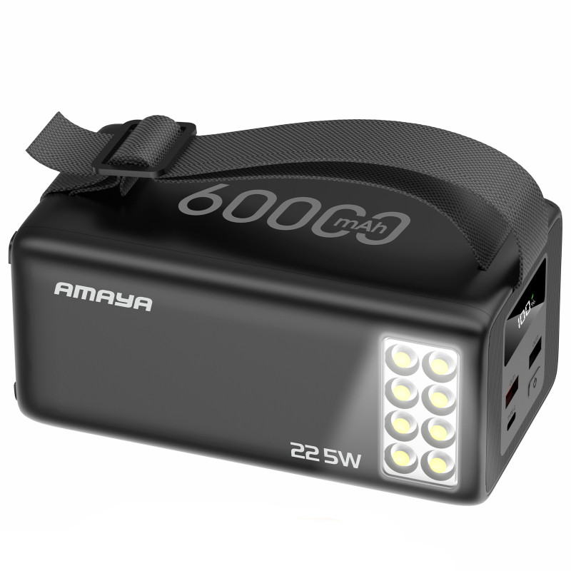 Уценка Портативное ЗУ Power Bank Amaya F600L PD22.5W flashlight 60000 mAh Херсон - зображення 1