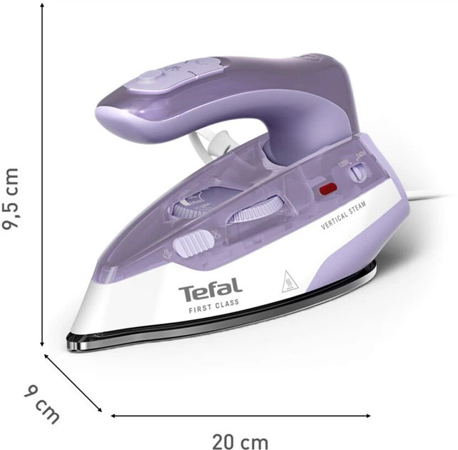 Утюг Tefal First Class DB1612E0 1000 Вт фиолетовый Київ - зображення 2