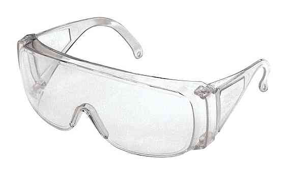 Очки открытые MASTERTOOL ОЗОН панорамная линза боковая защита прозрачные 82-0051 Харків