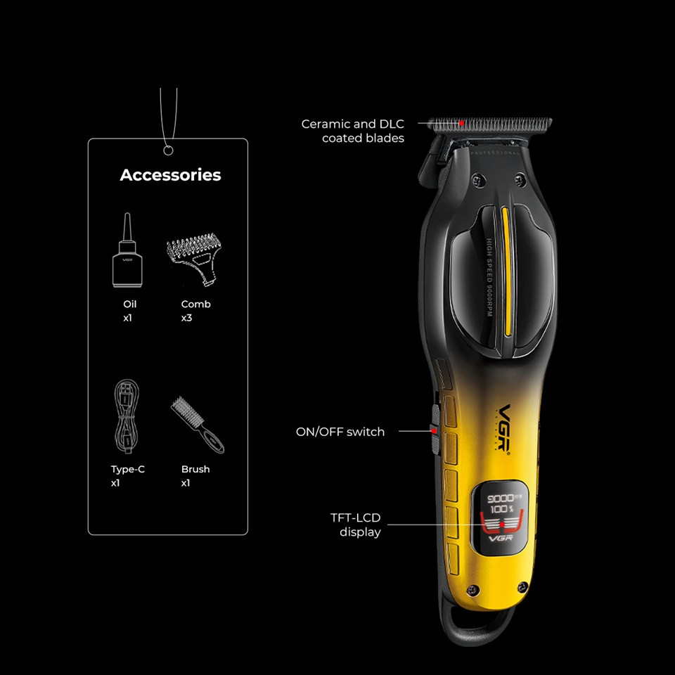 Триммер VGR V-226 GOLD золотистый Киев - изображение 3