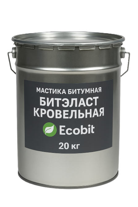 Мастика бітумна БІТЕЛАСТ - ПОКРIВЕЛЬНИЙ Ecobit вiдро 20 кг ДСТУ Б В.2.7-108-2001 Дніпро - зображення 1