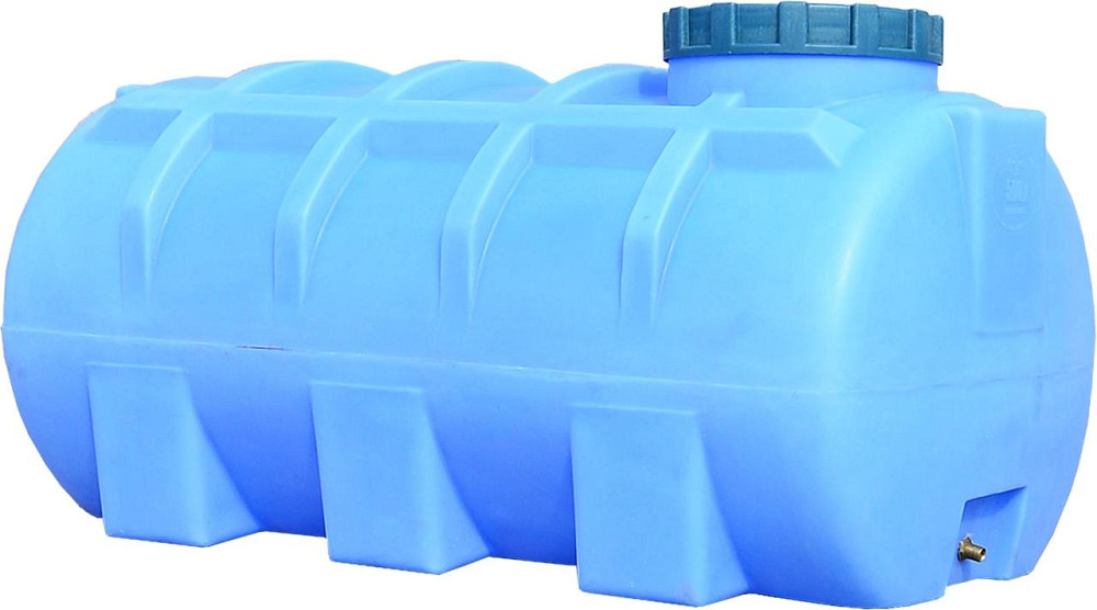 Емкость 500 л горизонтальная ГО ПБ голубая Київ - зображення 3