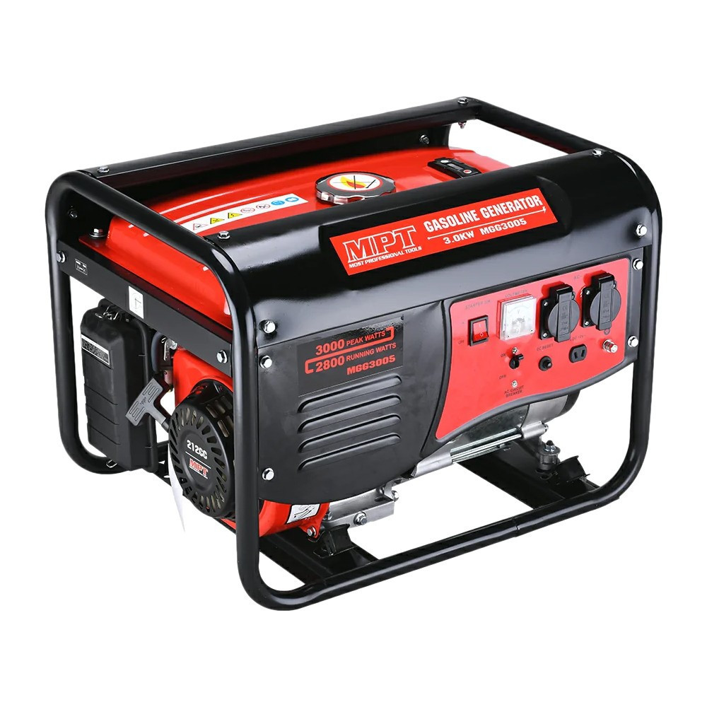 Генератор бензиновый MPT 3.0 кВт 212 см³ воздушное охлаждение ручной стартер бак 15 л MGG3005 Харьков - изображение 1