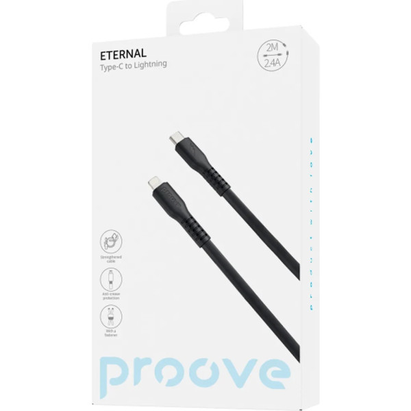 Кабель Proove Eternal Type-C to Lightning 27W 2m Black (CCET27002121) Харків - зображення 2