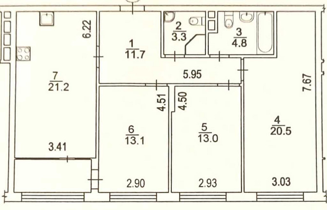 продажа 3-к квартира Киев, Днепровский, 139500 $ Київ - зображення 4