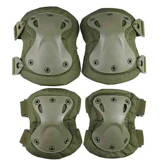 Набір тактичного захисту Зелений, наколінники та налокітники КОМПЛЕКТ Одесса