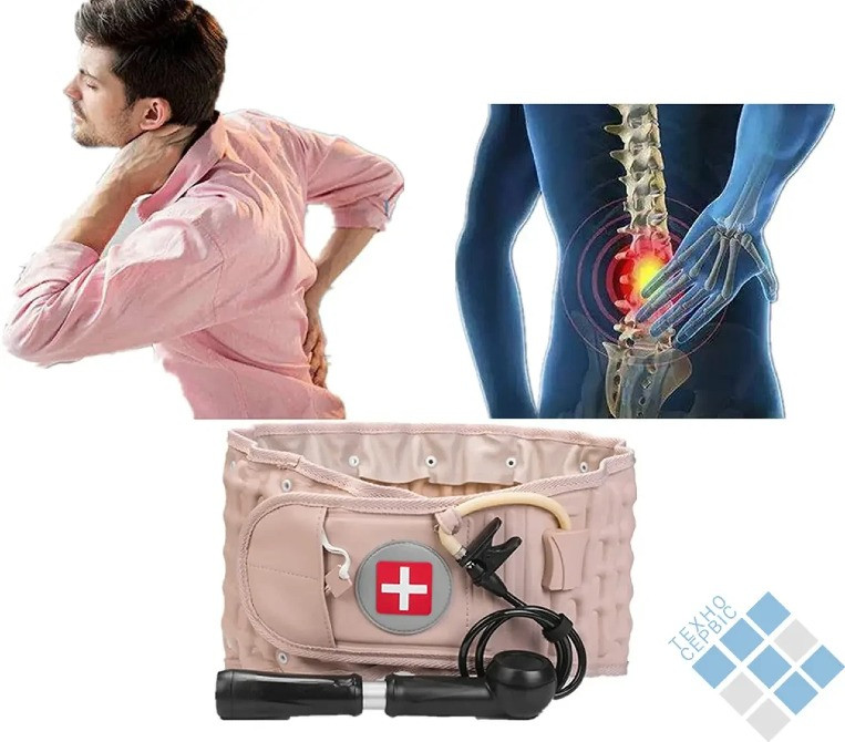 Надувной корсет от остеохондроза Spinal Air TractionПояс для спины и поясницы / Пневмокорсет Одеса - зображення 2