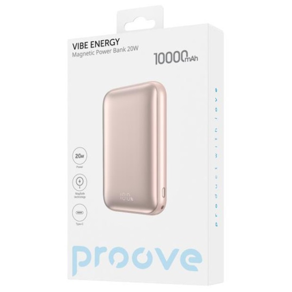 Power Bank Proove Vibe Energy 20W 10000mAh Pink (PBVE20020018) (Код товару:41714) Харків - зображення 2