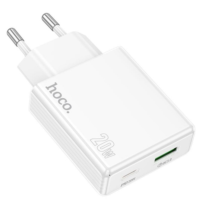 СЗУ Hoco C142A Direct PD20W+QC3.0 (1USB-A/1C) Херсон - зображення 3