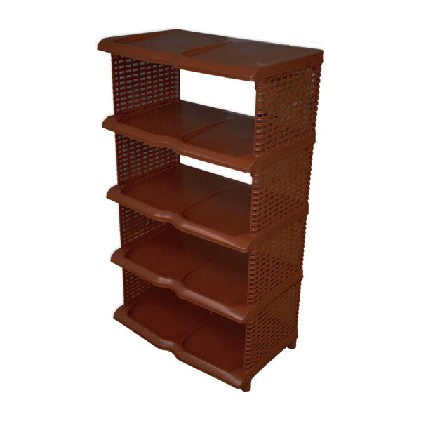 Полка для обуви Ратан, коричневая (31*48*85 см), ТМ PROFF 2601820 Київ - зображення 1
