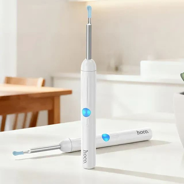 Інструмент для чищення вух з камерою Hoco HP65 White Харків - зображення 9