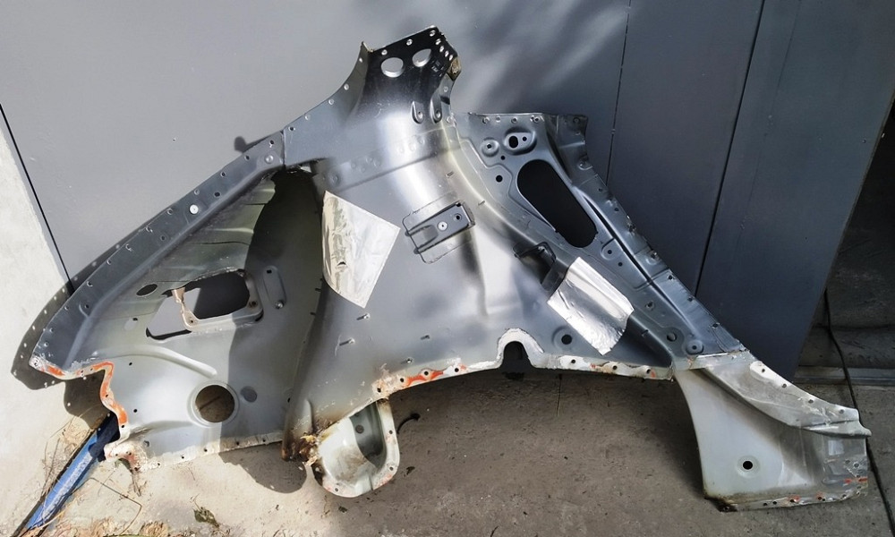 2Четверть задняя левая стакан в сборе с кузовными панелями колесной арки RWD Tesla model S, model S Київ - зображення 2