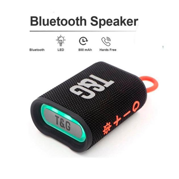 Колонка портативная Bluetooth T&G TG396 black черная Київ - зображення 2
