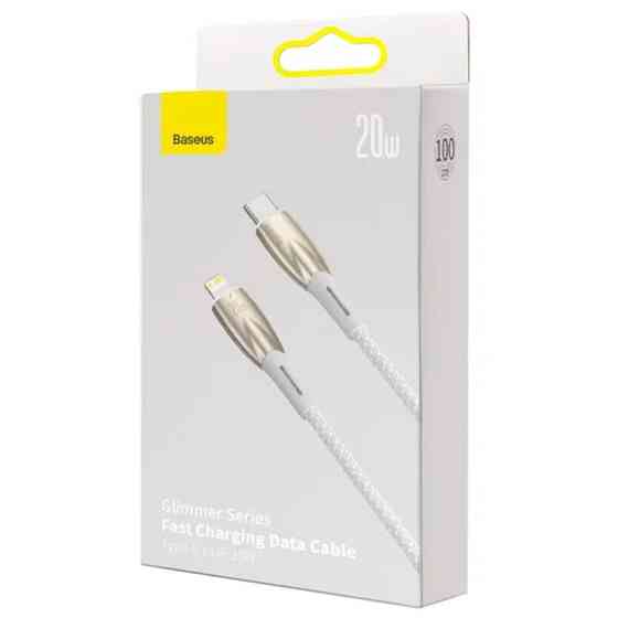 Дата кабель Baseus Glimmer Series Fast Charging Data Cable Type-C to Lightning 20W 1m (CADH000001) Херсон