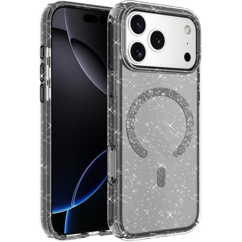 Чехол TPU Eclipse Sparkle Magnetic Fit для Apple iPhone 17 Pro (6.3") Херсон - зображення 1