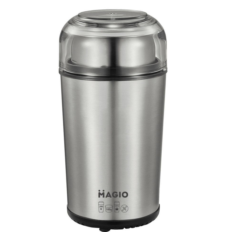 Кофемолка Мagio MG-194 100 г серебристая Київ - зображення 6