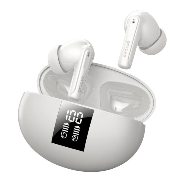 Bluetooth-гарнітура Proove Thunder Buds SE TWS with ANC White (TWTBSE010002) (Код товару:39510) Харків - зображення 2